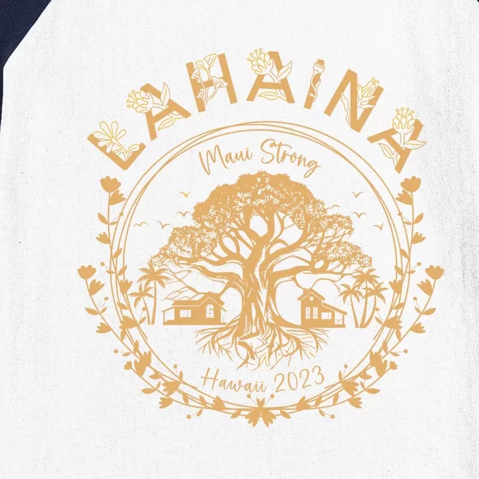 Lahaina Strong Maui Hawaii Old Banyan Tree Saving Squad Girl Baseball Sleeve Shirt