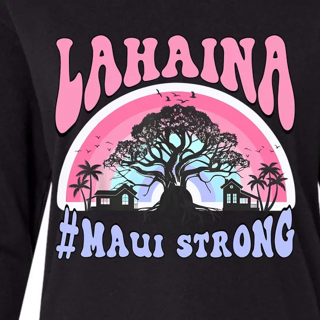 Lahaina Strong Maui Hawaii Womens Cotton Relaxed Long Sleeve T-Shirt