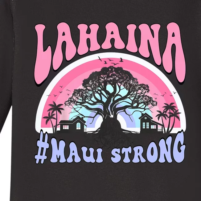 Lahaina Strong Maui Hawaii Baby Long Sleeve Bodysuit