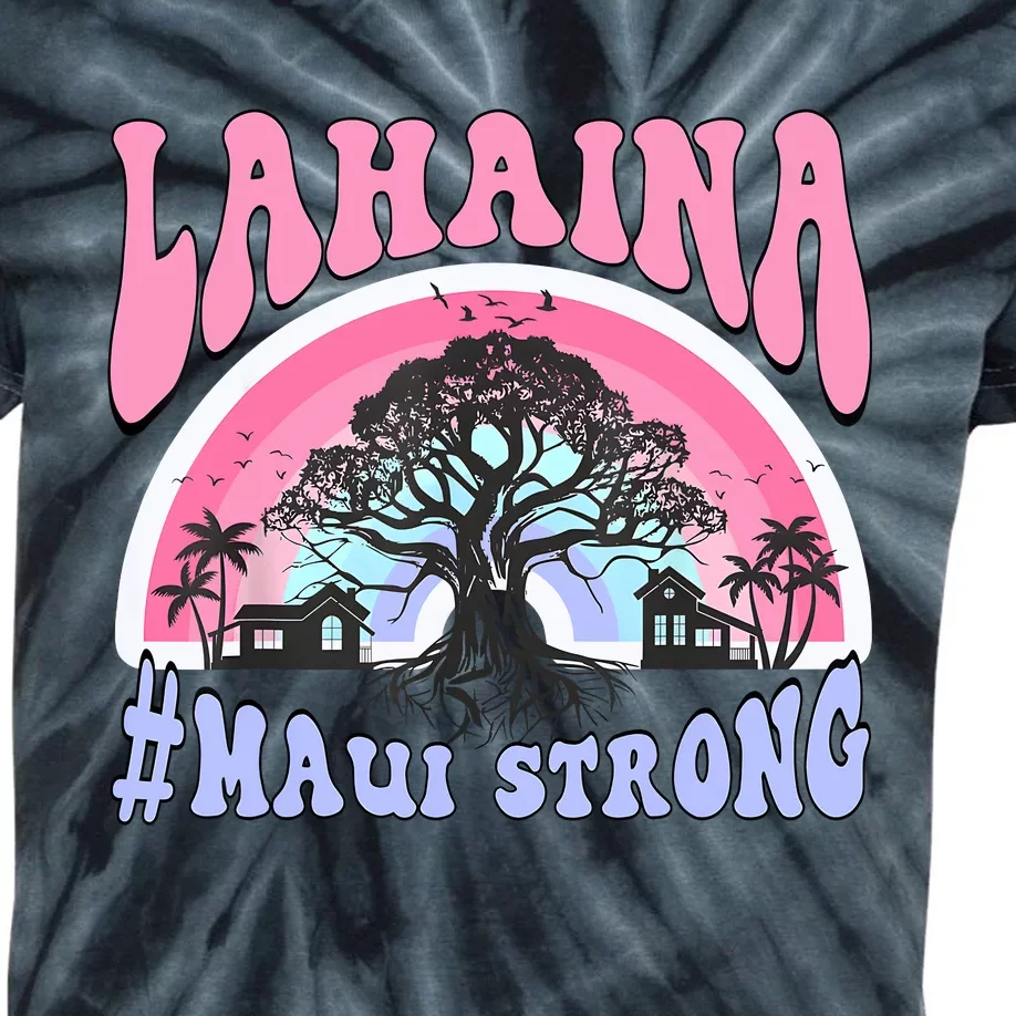 Lahaina Strong Maui Hawaii Kids Tie-Dye T-Shirt