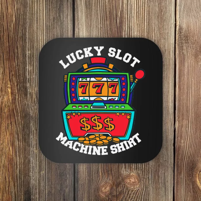 Lucky Slot Machine Casino Las Vegas Gambling Coaster