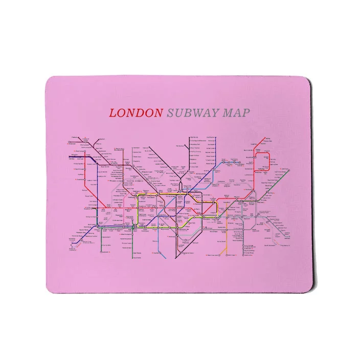 London S.U.B.W.A.Y Map Metro Underground Mousepad