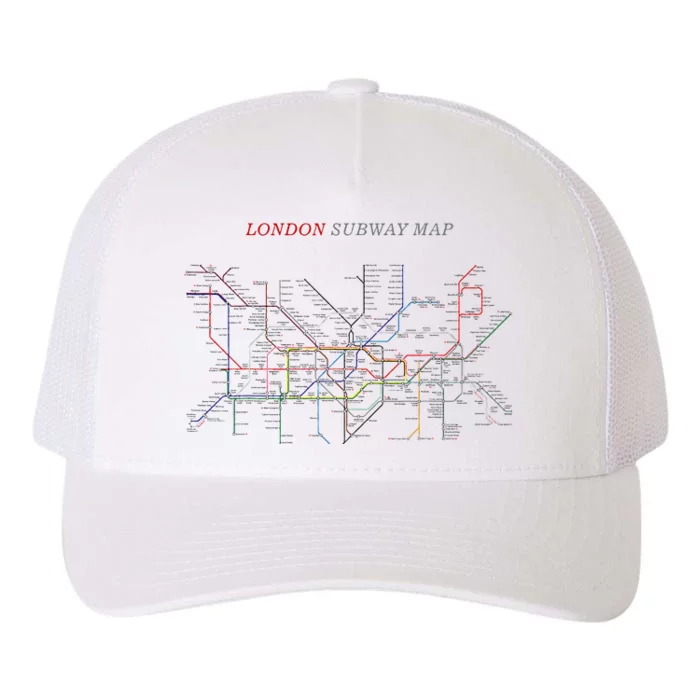 London S.U.B.W.A.Y Map Metro Underground Yupoong Adult 5-Panel Trucker Hat