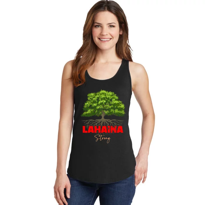 Lahaina Strong Maui Hawaii Ladies Essential Tank