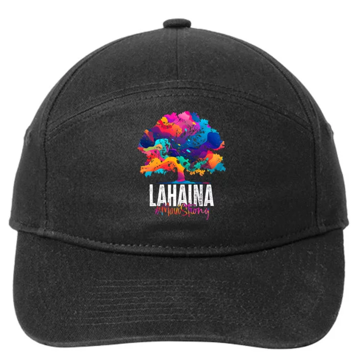 Lahaina Strong Maui Hawaii Old Banyan Tree 7-Panel Snapback Hat