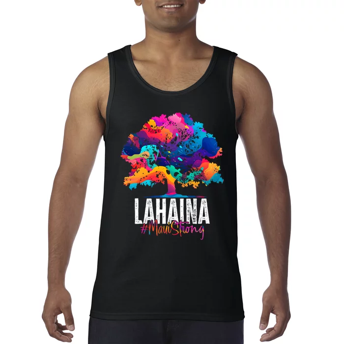 Lahaina Strong Maui Hawaii Old Banyan Tree Tank Top