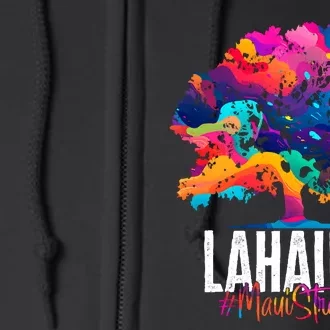 Lahaina Strong Maui Hawaii Old Banyan Tree Full Zip Hoodie