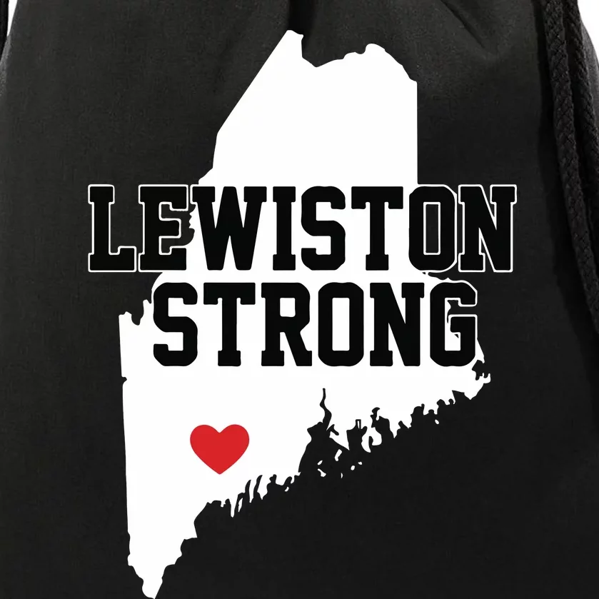 Lewiston Strong Maine Strong Drawstring Bag