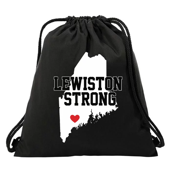 Lewiston Strong Maine Strong Drawstring Bag