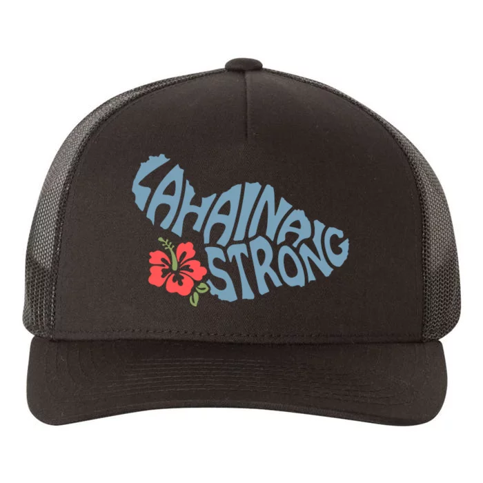 Lahaina Strong Maui Hawaii Shape Maui Hawaii Strong Maui Wildfire Lahaina Yupoong Adult 5-Panel Trucker Hat