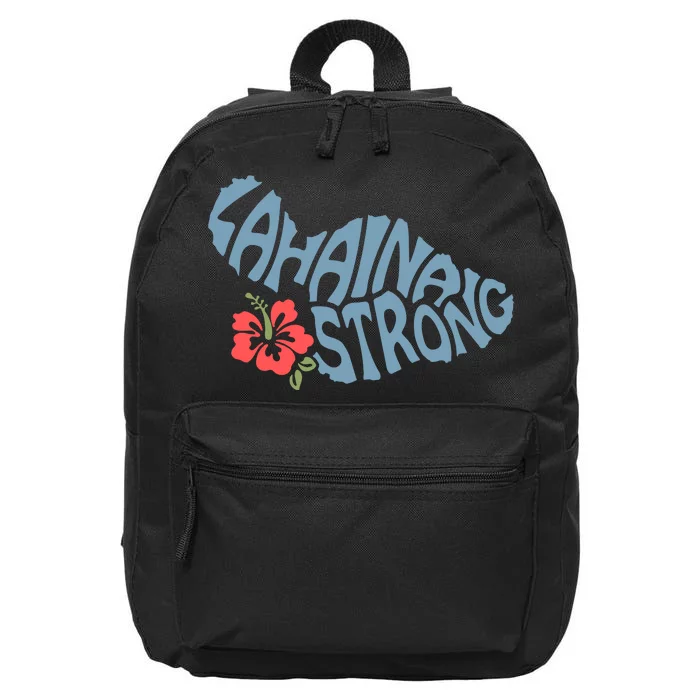 Lahaina Strong Maui Hawaii Shape Maui Hawaii Strong Maui Wildfire Lahaina 16 in Basic Backpack