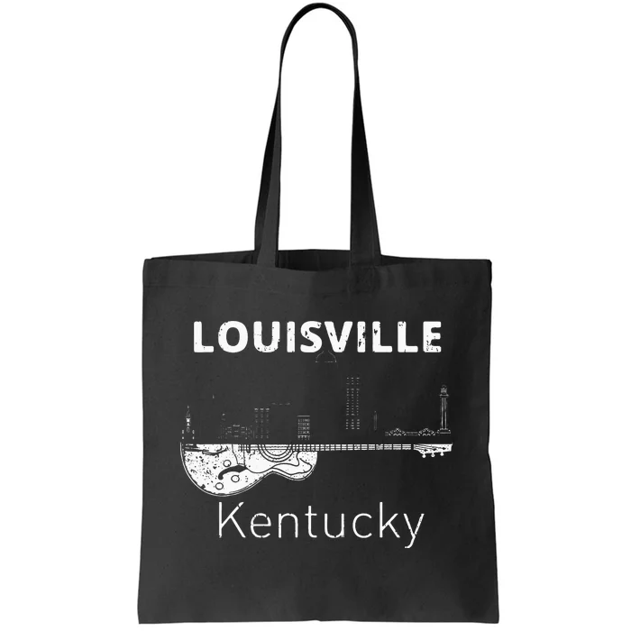 Louisville Souvenir Men Kentucky Lover Music Guitar Tote Bag