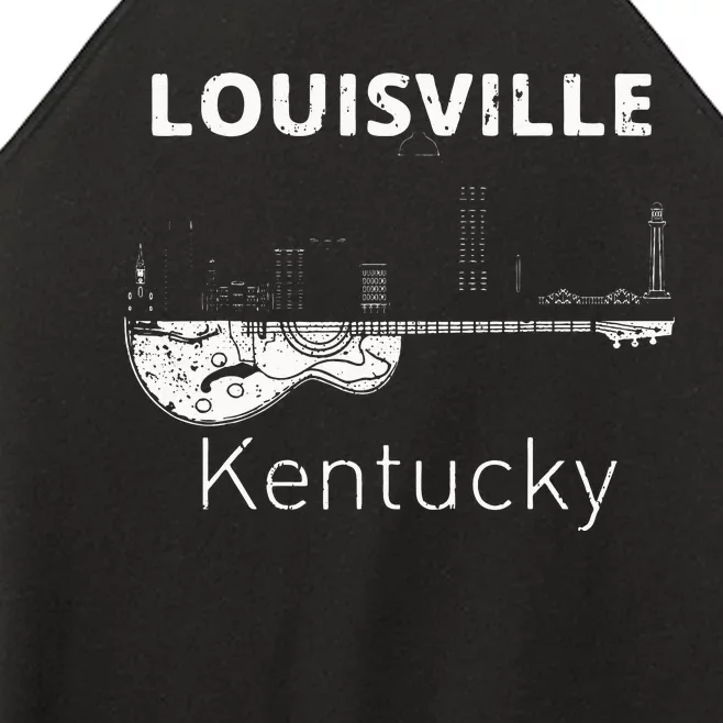 Louisville Souvenir Men Kentucky Lover Music Guitar Women’s Perfect Tri Rocker Tank