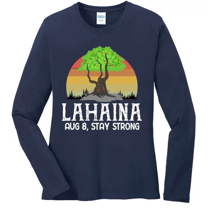 Lahaina Survivor Maui Hawaii Strong Ladies Long Sleeve Shirt