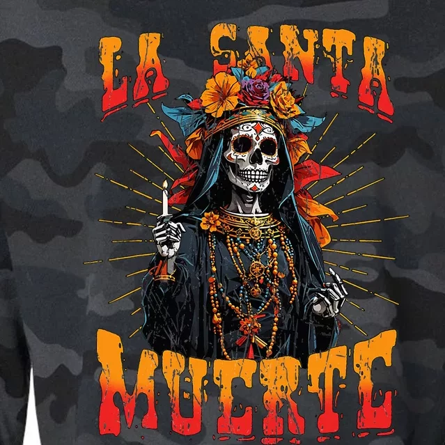 La Santa Muerte Sugar Skull La Catrina Cinco De Mayo Cropped Pullover Crew