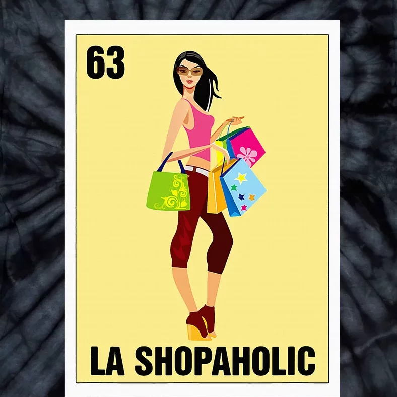 La Shopaholic Mexican Bingo Card Game Shopping Lover Shop Tie-Dye T-Shirt