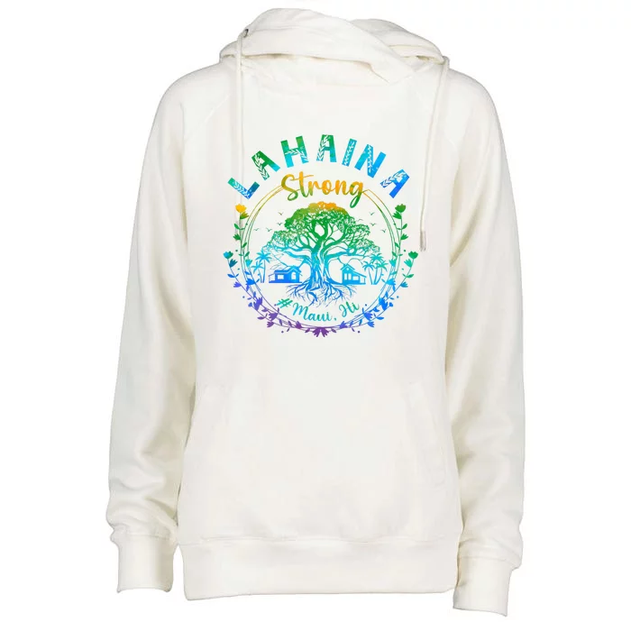 Lahaina Strong Maui Hawaii Old Banyan Tree saved majestic Womens Funnel Neck Pullover Hood