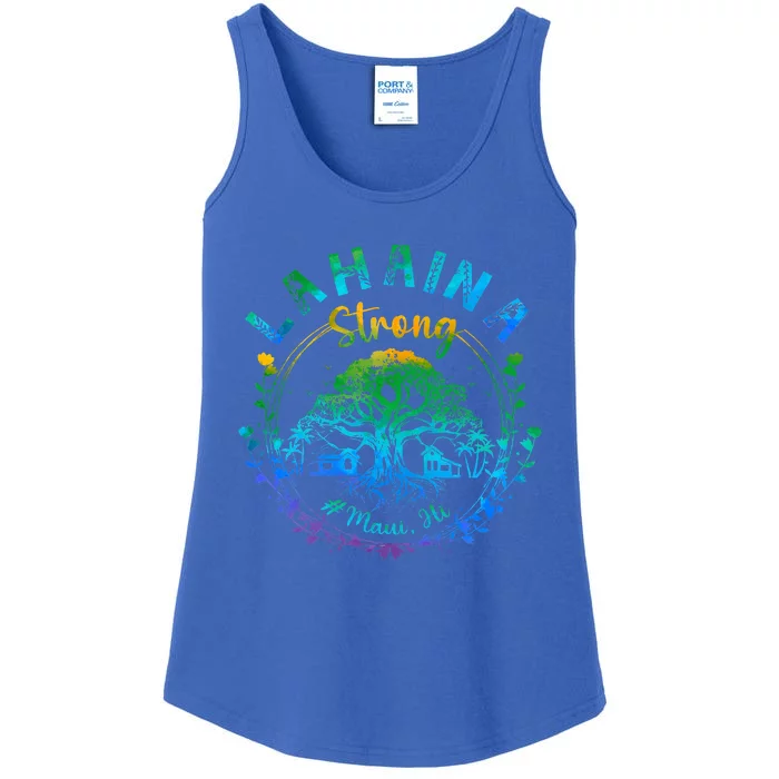 Lahaina Strong Maui Hawaii Old Banyan Tree saved majestic Ladies Essential Tank