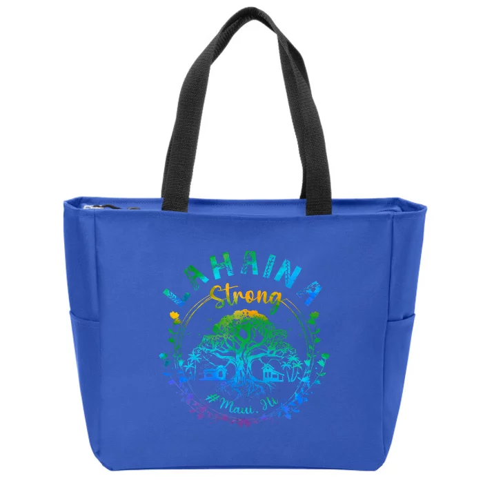 Lahaina Strong Maui Hawaii Old Banyan Tree saved majestic Zip Tote Bag