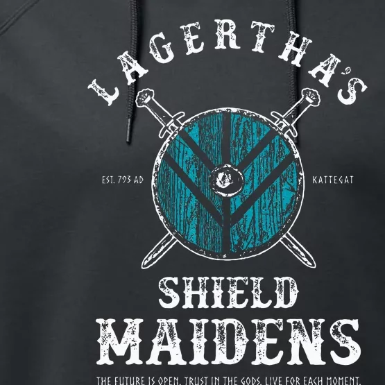 LagerthaS Shield Maidens Viking Warrior Shieldmaiden Performance Fleece Hoodie