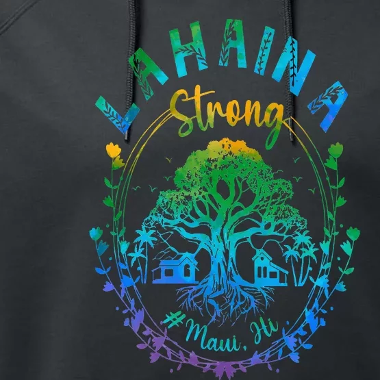 Lahaina Strong Maui Hawaii Old Banyan Tree saved majestic Performance Fleece Hoodie