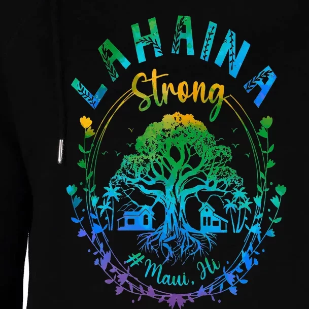 Lahaina Strong Maui Hawaii Old Banyan Tree saved majestic Womens Funnel Neck Pullover Hood