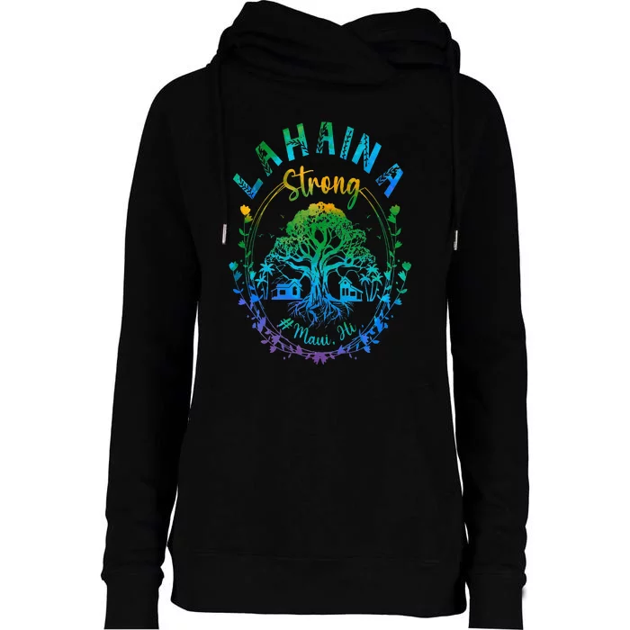 Lahaina Strong Maui Hawaii Old Banyan Tree saved majestic Womens Funnel Neck Pullover Hood