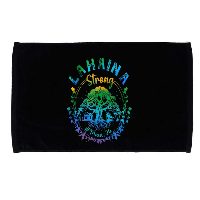 Lahaina Strong Maui Hawaii Old Banyan Tree saved majestic Microfiber Hand Towel