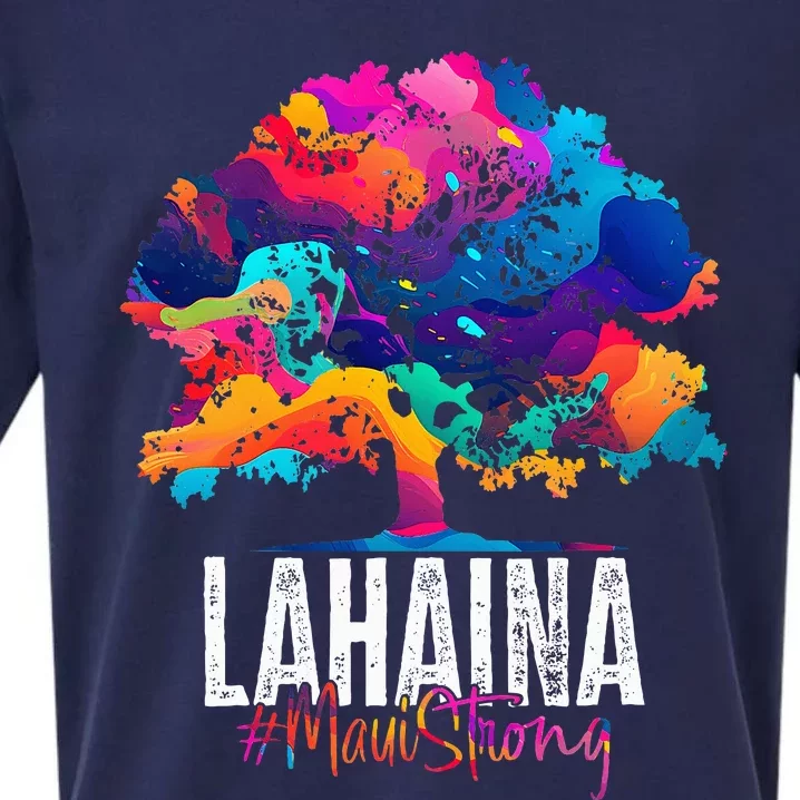 Lahaina Strong Maui Hawaii Old Banyan Tree Sueded Cloud Jersey T-Shirt