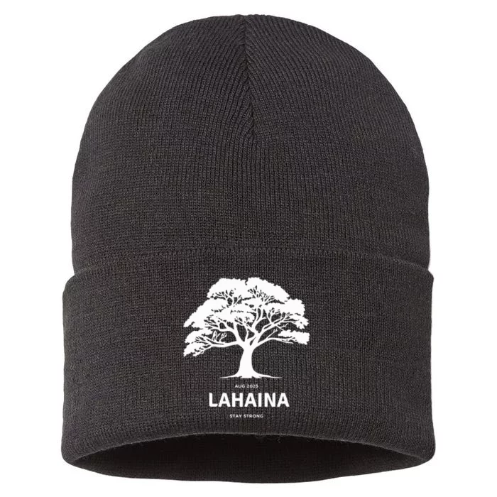 Lahaina Support Maui Strong Hawaii Sustainable Knit Beanie