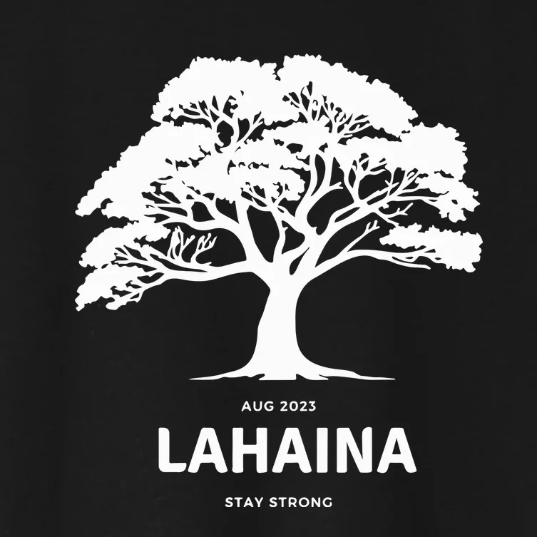 Lahaina Support Maui Strong Hawaii Women's Crop Top Tee