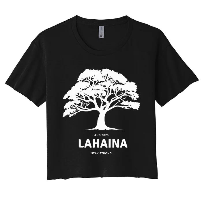 Lahaina Support Maui Strong Hawaii Women's Crop Top Tee