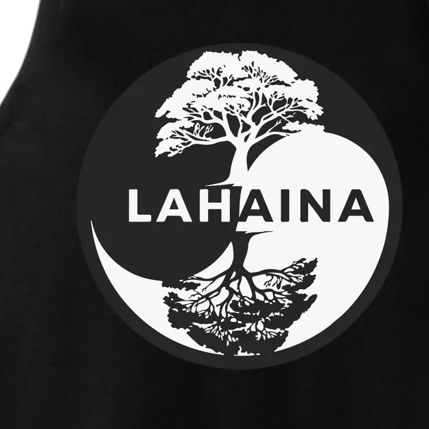 Lahaina Support Maui Strong Lahaina Banyan Tree In A Yin Yang Ladies Tri-Blend Wicking Tank