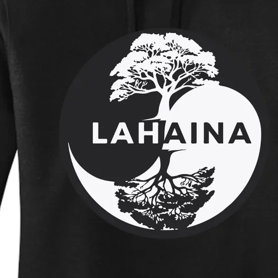 Lahaina Support Maui Strong Lahaina Banyan Tree In A Yin Yang Women's Pullover Hoodie