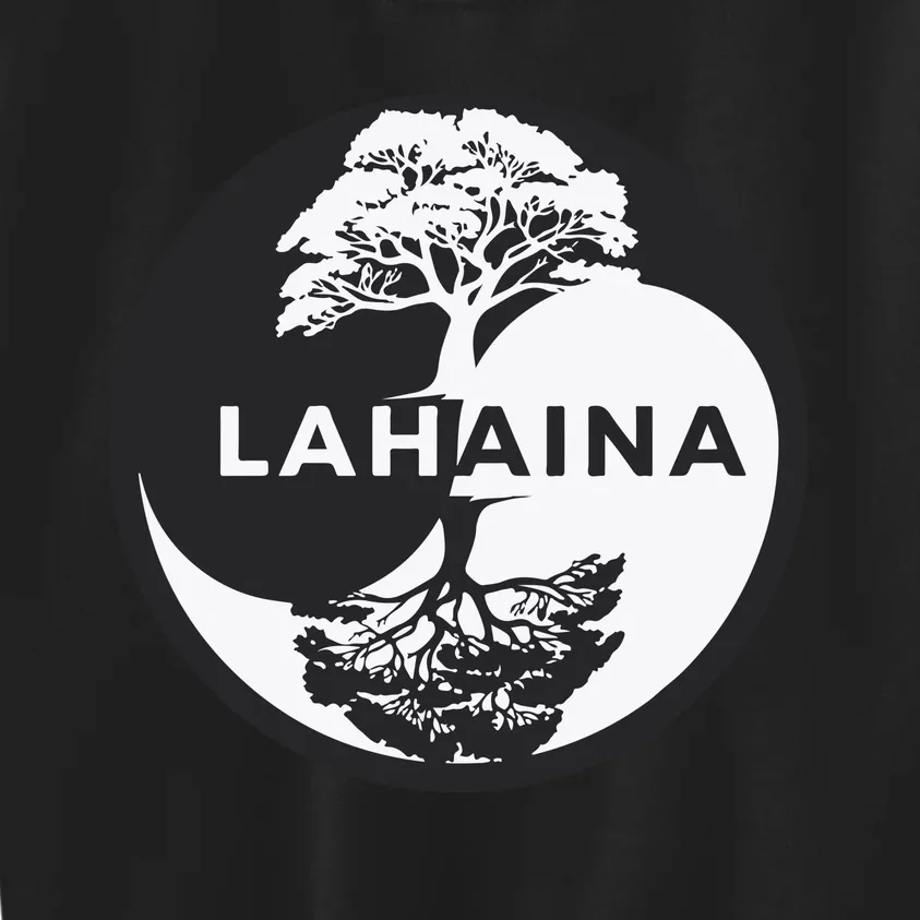 Lahaina Support Maui Strong Lahaina Banyan Tree In A Yin Yang Kids Sweatshirt