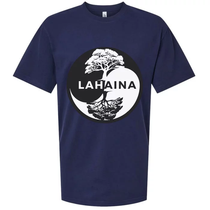 Lahaina Support Maui Strong Lahaina Banyan Tree In A Yin Yang Sueded Cloud Jersey T-Shirt