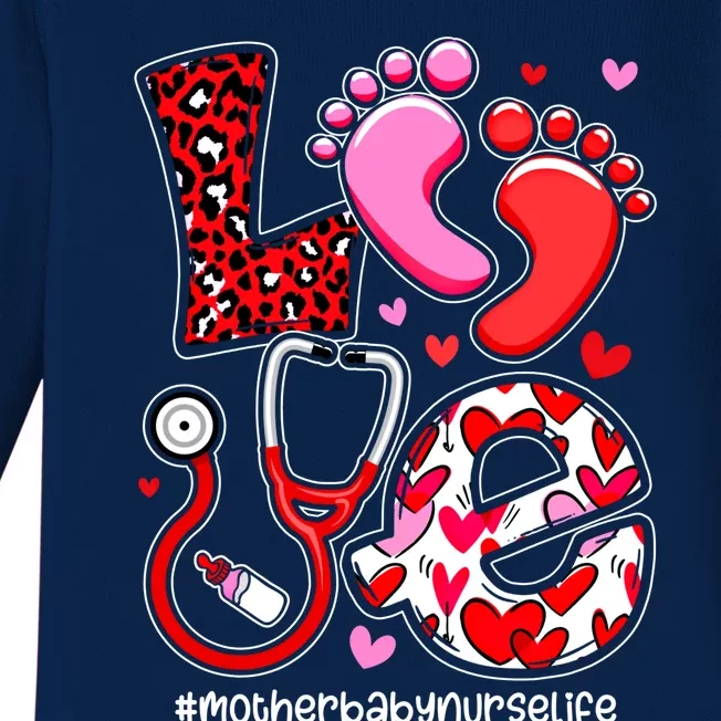 Love Stethoscope Mothers Day Nurse Life Mommy Cool Gift Baby Long Sleeve Bodysuit