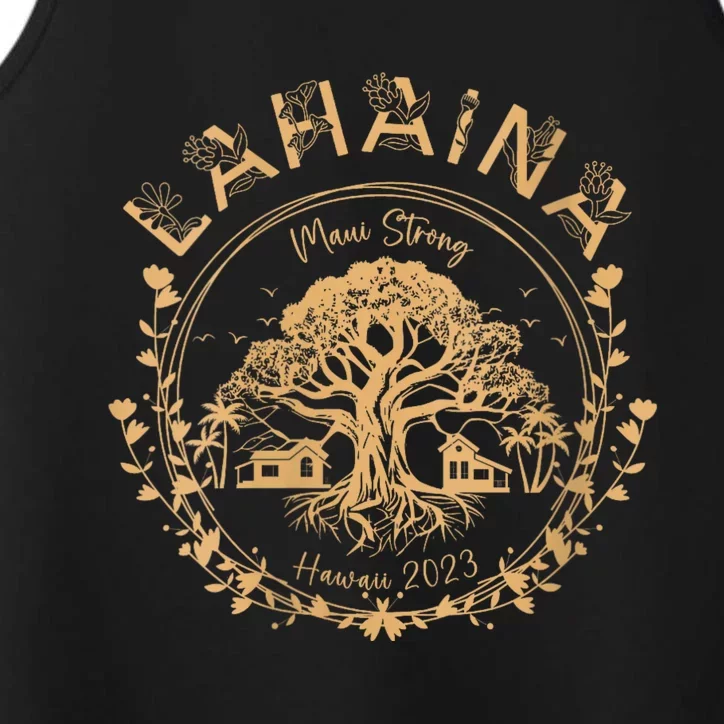 Lahaina Strong Maui Hawaii Old Banyan Tree Saving Squad Girl Performance Tank