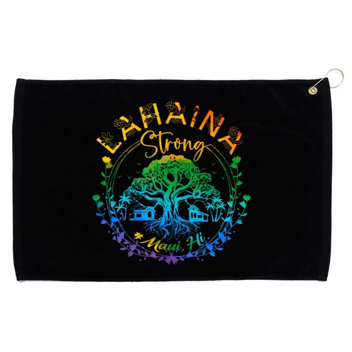 Lahaina Strong Maui Hawaii Old Banyan Tree Saved Majestic Grommeted Golf Towel