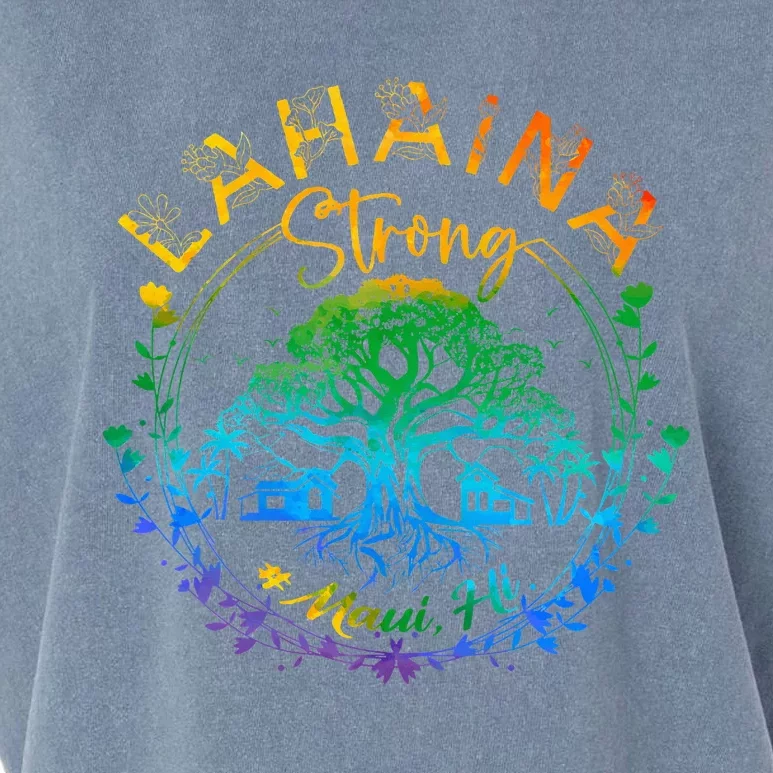 Lahaina Strong Maui Hawaii Old Banyan Tree Saved Majestic Garment-Dyed Women's Muscle Tee