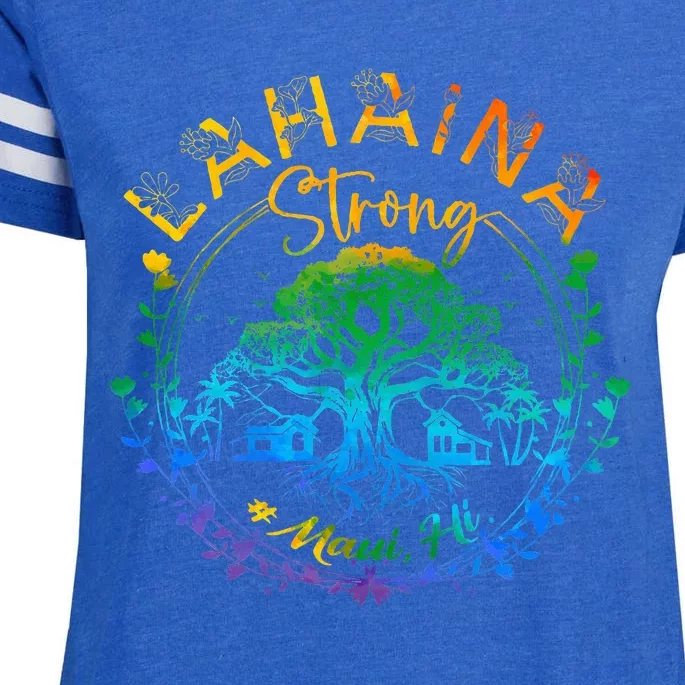 Lahaina Strong Maui Hawaii Old Banyan Tree Saved Majestic Enza Ladies Jersey Football T-Shirt