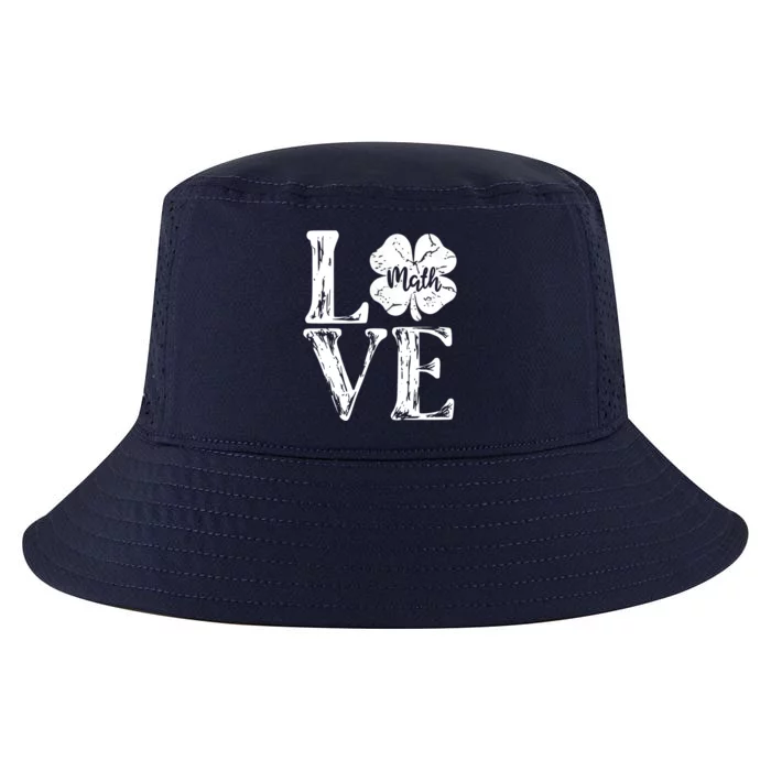 Love Shamrock Math Teacher St Patricks Day Cool Comfort Performance Bucket Hat