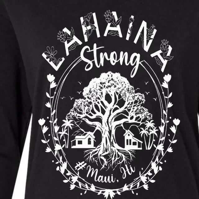 Lahaina Strong Maui Hawaii Old Banyan Tree saved majestic Womens Cotton Relaxed Long Sleeve T-Shirt