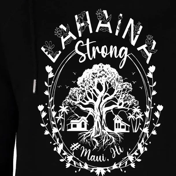 Lahaina Strong Maui Hawaii Old Banyan Tree saved majestic Womens Funnel Neck Pullover Hood