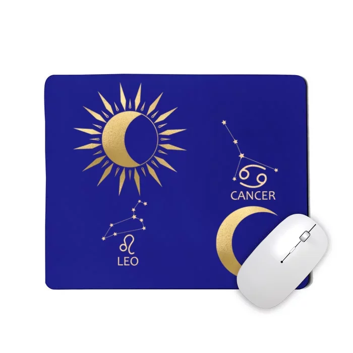 Leo Suncancer Moon Zodiac Gift Mousepad