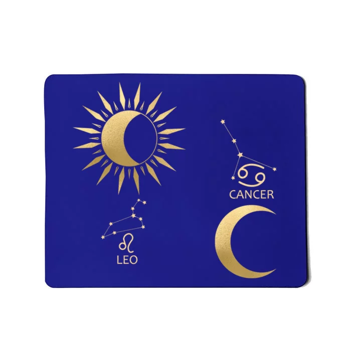 Leo Suncancer Moon Zodiac Gift Mousepad