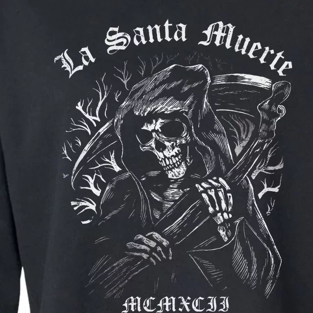 La Santa Muerte Cropped Pullover Crew