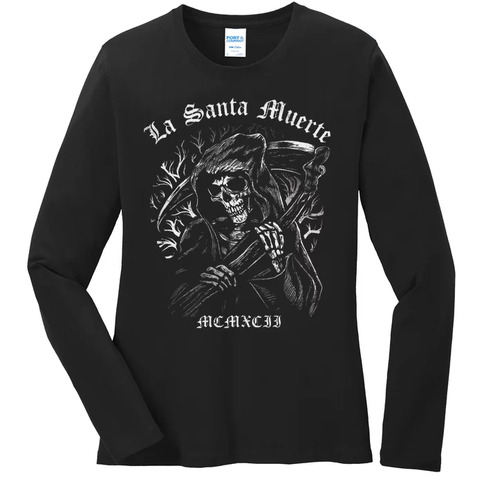 La Santa Muerte Ladies Long Sleeve Shirt