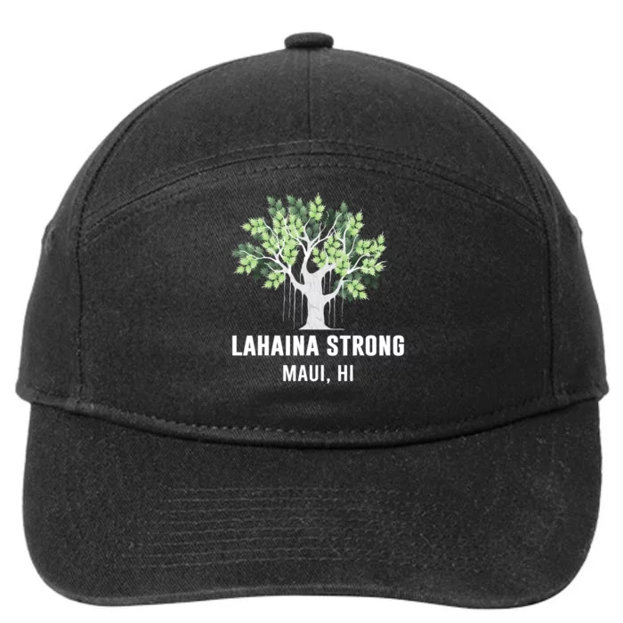 Lahaina Strong Maui Hawaii Old Banyan Tree 7-Panel Snapback Hat