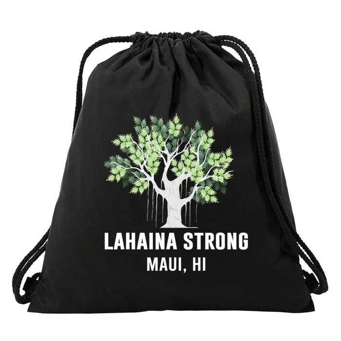 Lahaina Strong Maui Hawaii Old Banyan Tree Drawstring Bag